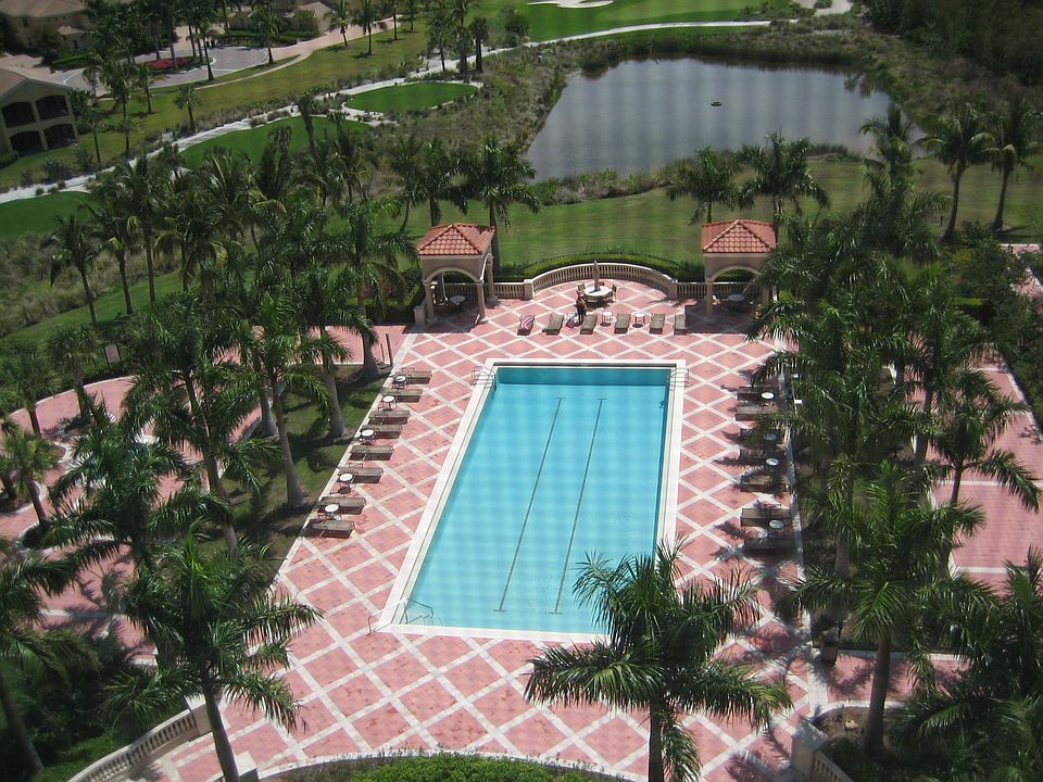 View of pool from 804