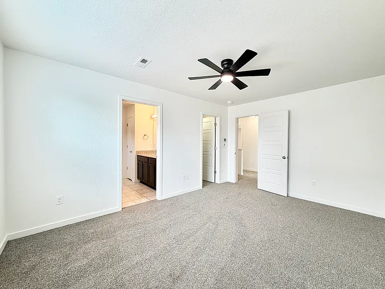 Primary Bedroom With In-Suit Bath and Walk-In Closet