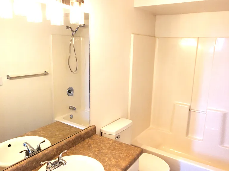 Master Bath with New Paint & Lighting