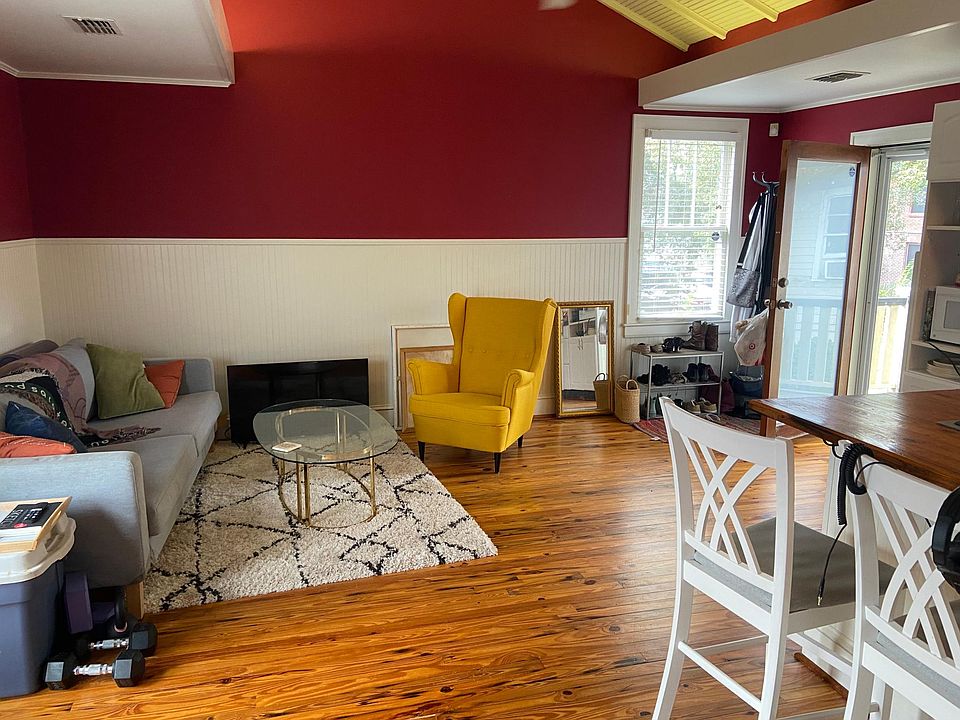 Living room - from the bedroom. Approx. 17' x 15' including kitchenette