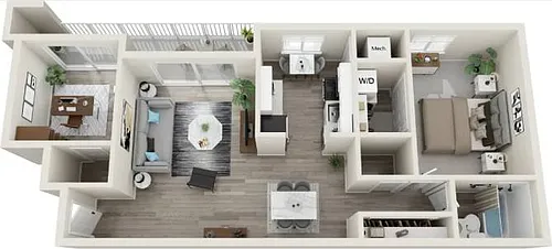 Floor plan The Presley w/Den