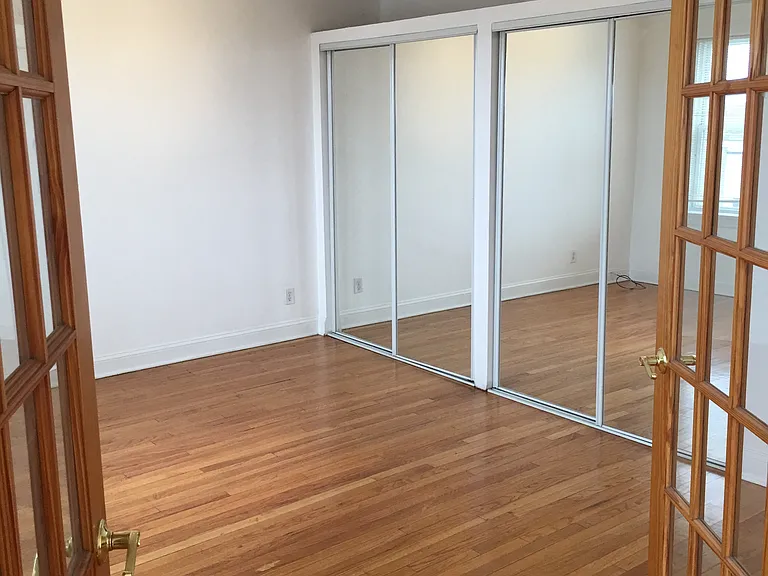 Large mirrored closets