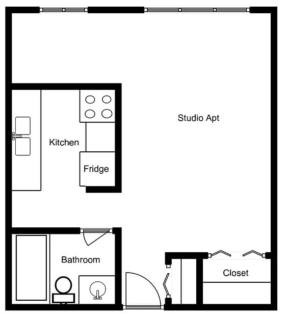 Floor plan Studio