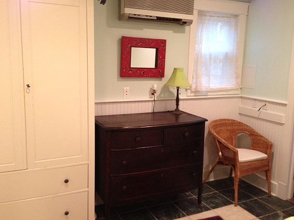 Bedroom view with Dresser