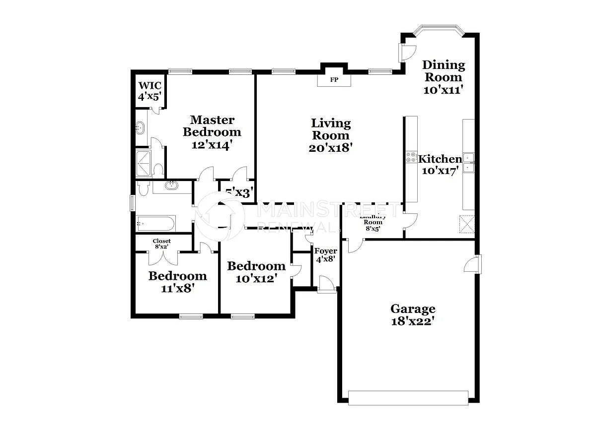 Floor Plan - 2313 N Nail Pkwy