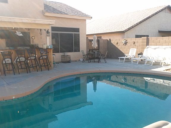 patio and pool