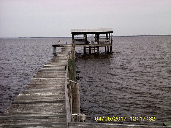 230 foot pier from back yard