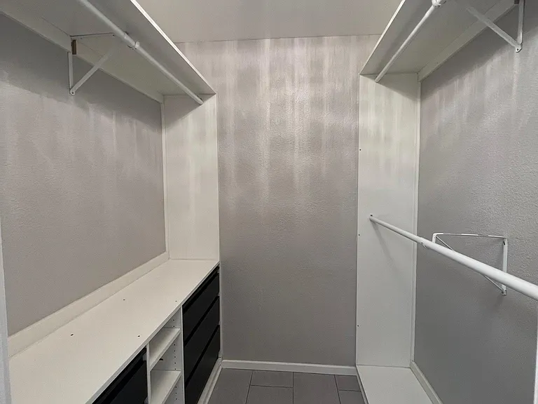 Master walk in closet