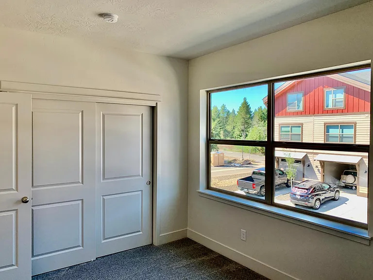 large windows and full size closets