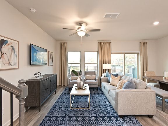 The Amber floorplan modeled at Bryson Meadows.