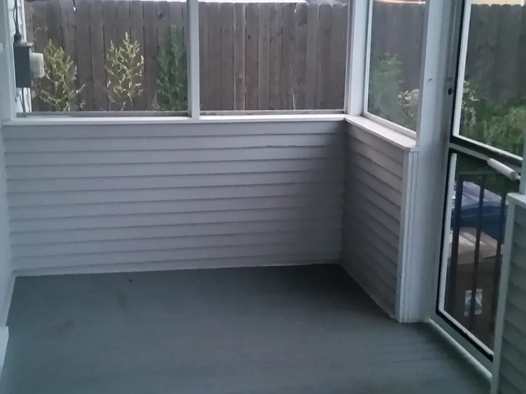 Screened in back porch