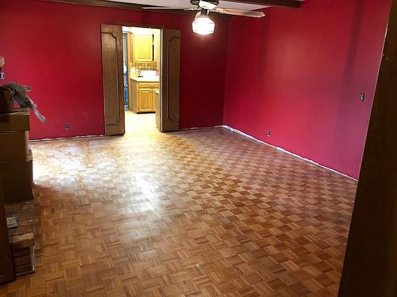 Living room into kitchen