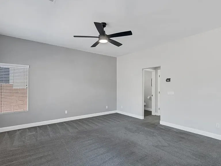 Family room leading to bathroom
