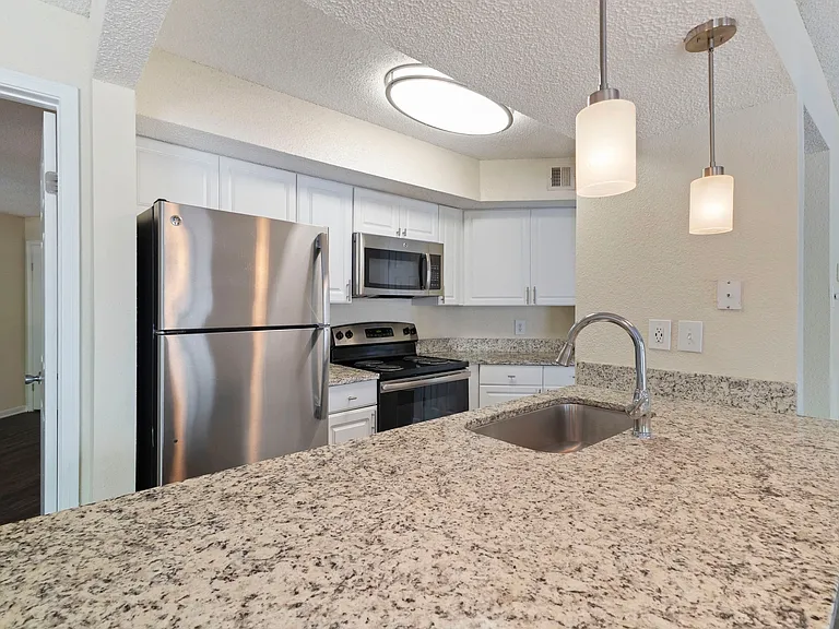 Spacious kitchens with stainless steel appliances