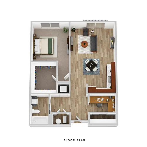 Floor plan One Bedroom C