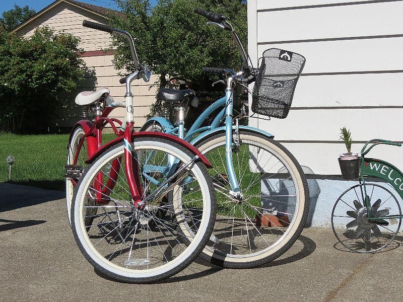 Cruiser bikes available for your use.