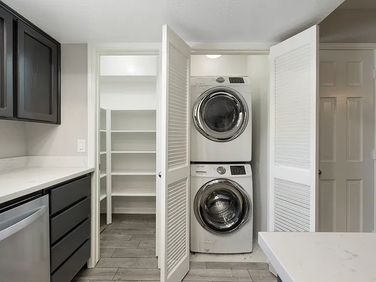 Washing machine & dryer for tenant use