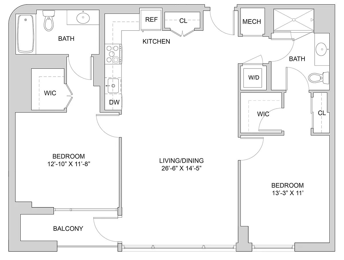 Floor plan 2 Bed_2 Bath-A1_2BR_H