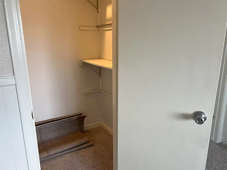 This great storage closet is on the second level in the second living area.