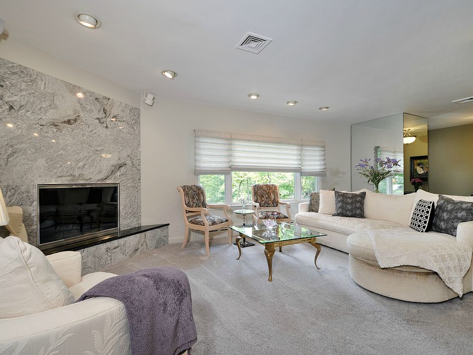Living Room Marble Fireplace
