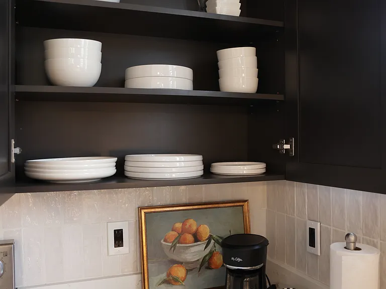 All dishes, silverware, and appliances included