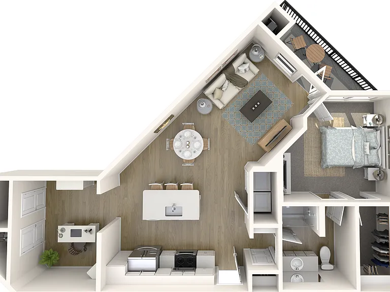 A2-D | 1x1 | 933 sq ft A2-D | 1x1 | 933 sq ft