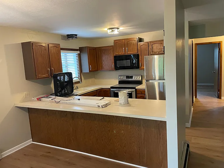Cabinets have all been redone in white