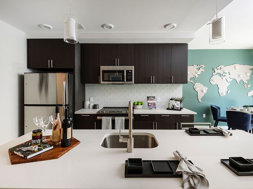 Model apartment kitchen