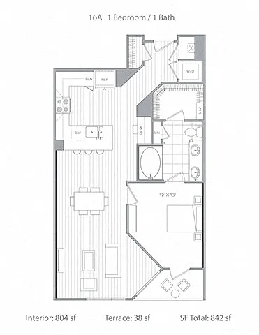 Floor plan A16