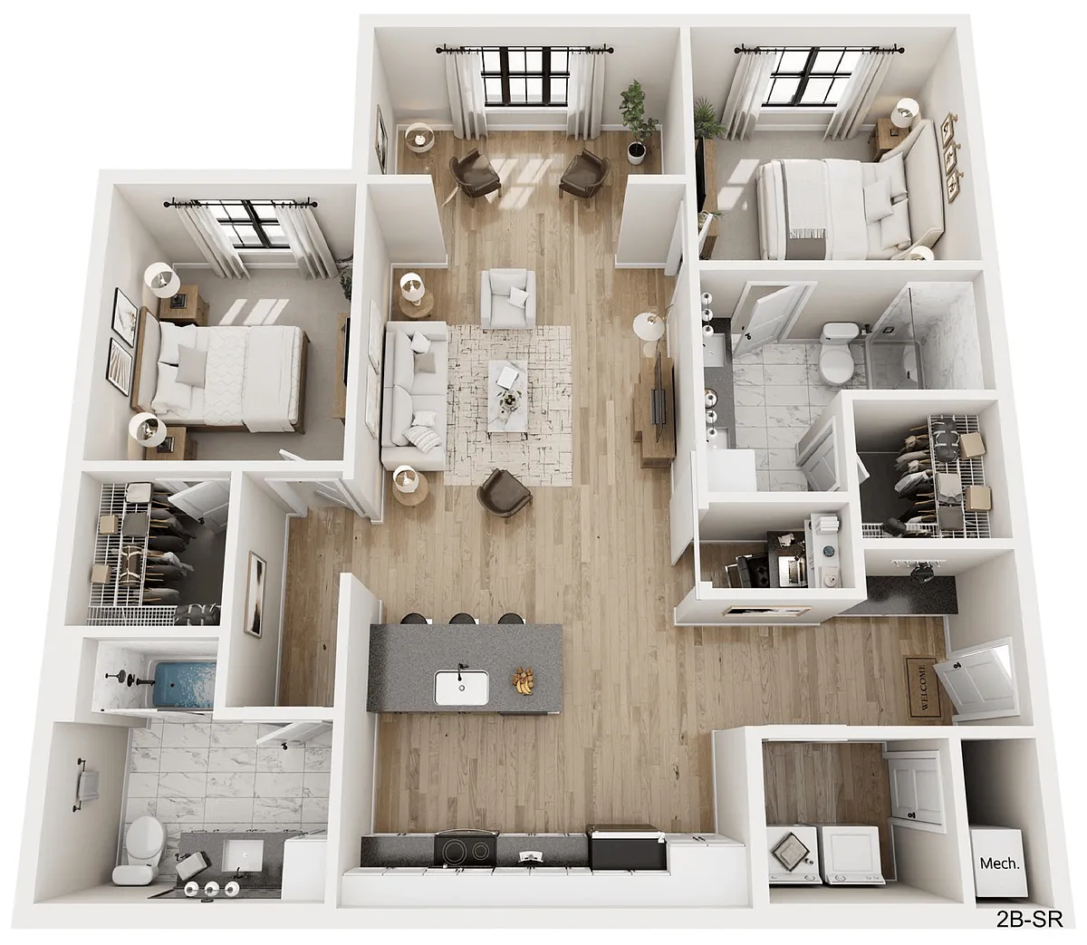 Floor plan 2B-SR