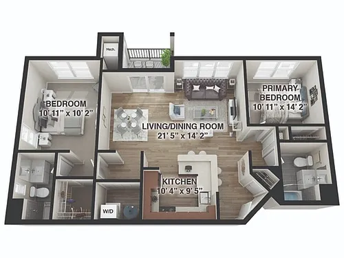 Floor plan Barclay