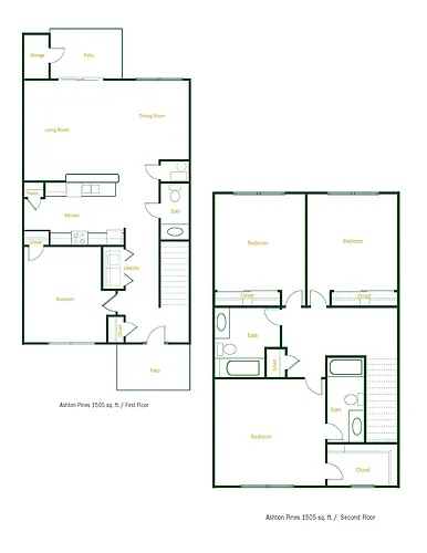 Floor plan 4 x 2 half