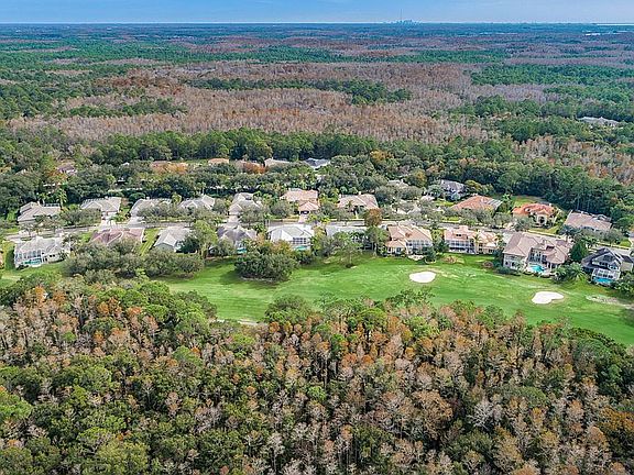 Aerial view of neighborhood