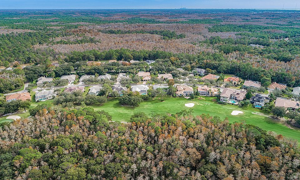 Aerial view of neighborhood
