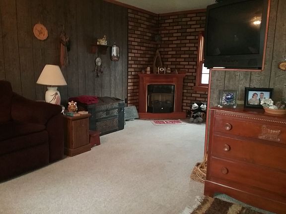 fireplace in living room