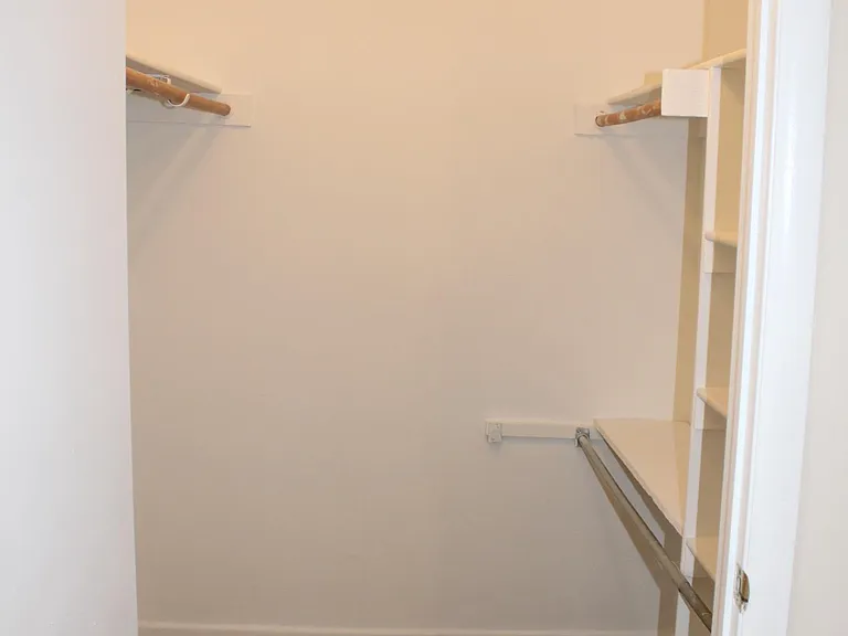 Master bedroom walk in closet