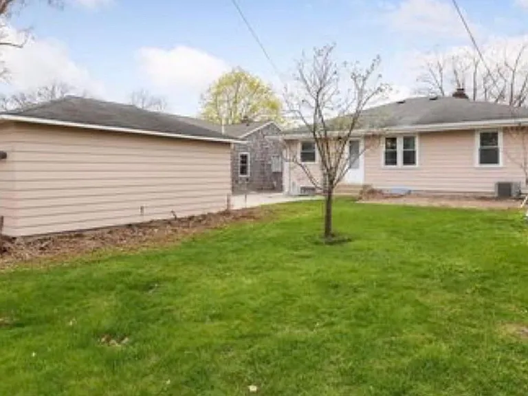 backyard, garage and paver patio (paver patio redone after this photo was taken)