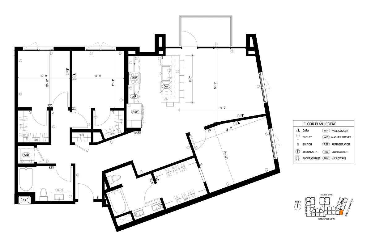 Floor plan D3 3 Bedroom