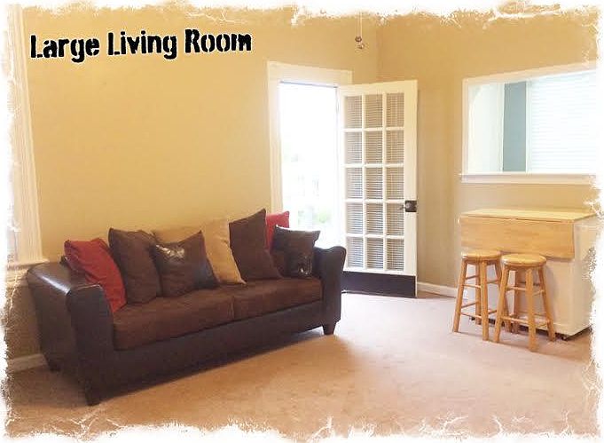 Large Living Room with Balcony and Built-ins