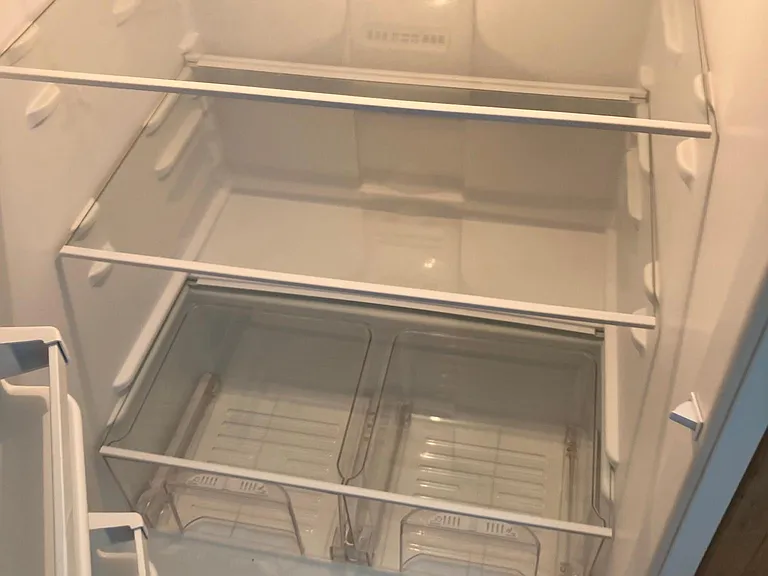 Glass shelves in fridge