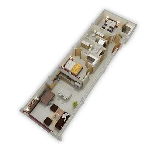 Floor plan Two Bedroom D