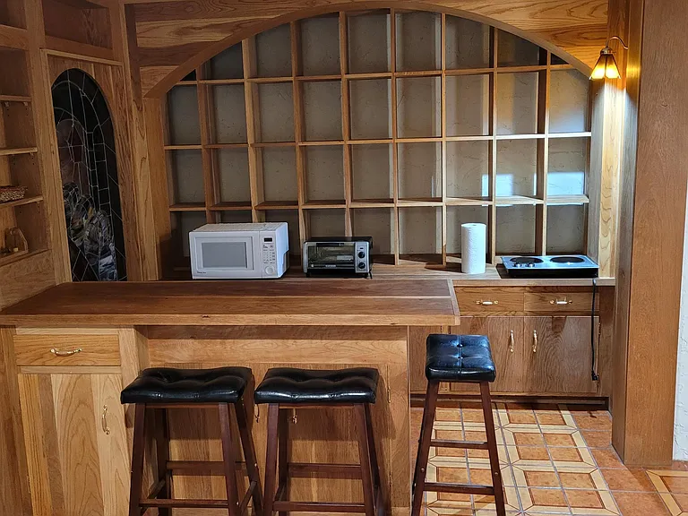 Kitchen area w/lots of storage.