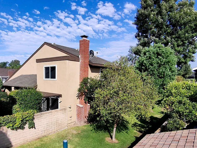 View of back of house on the greenbelt.