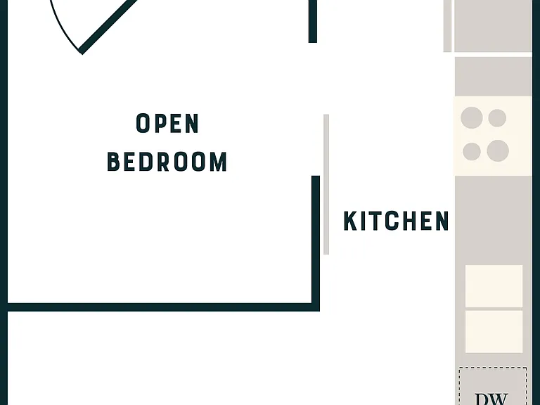 TRS2 - Open 1 Bed, 1 Bath - Apt B TRS2 - Open 1 Bed, 1 Bath - Apt B