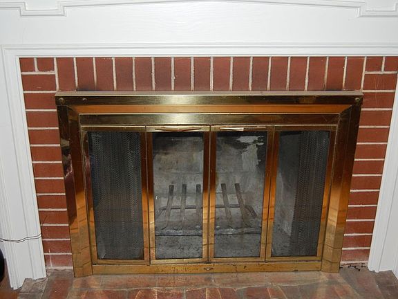 fireplace in living room