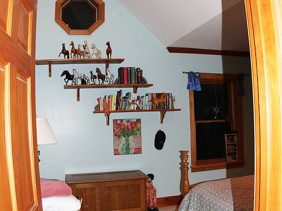 bedroom1, cathedral ceiling