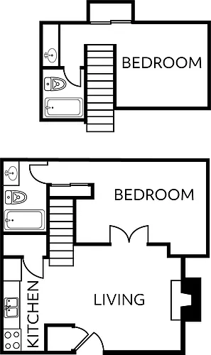 Floor plan B1-2B2B