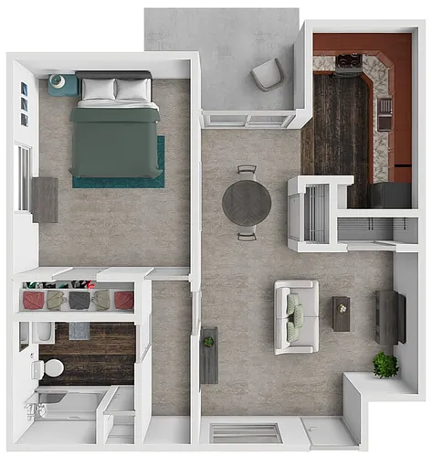 Floor plan Junior-1Bed 1Bath