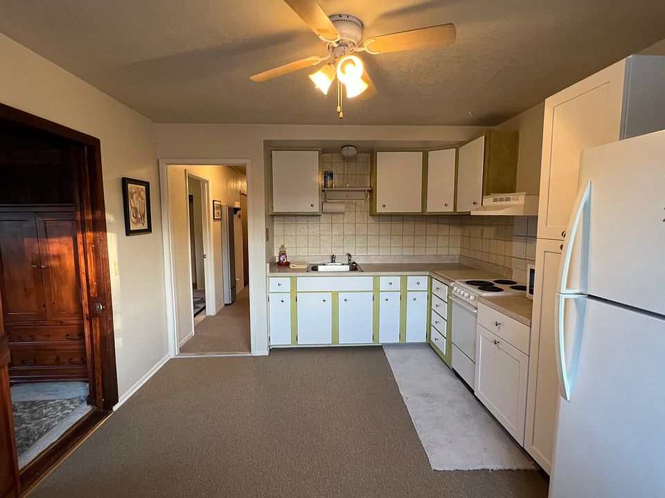 Spacious dining area next to kitchen _ great natural light.