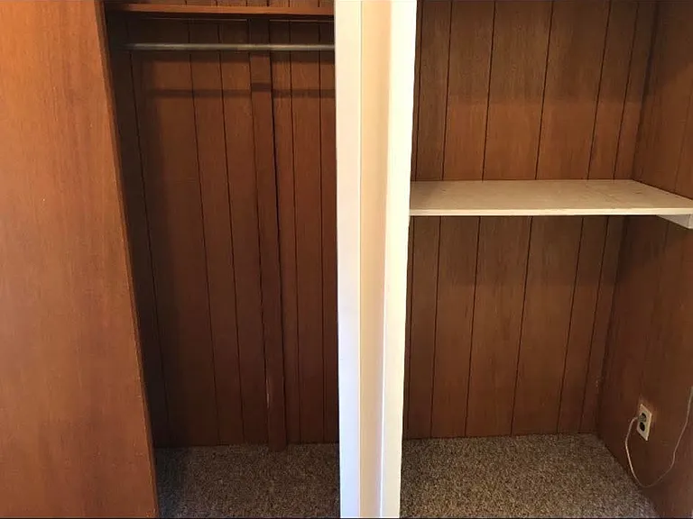 Storage in main bedroom